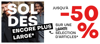 Soldes. Jusqu'à -50% sur une large sélection d'articles*