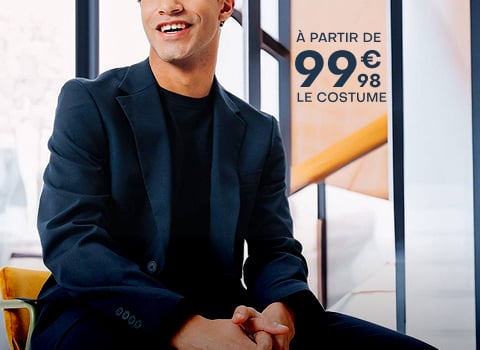 Le costume à partir de 99€98