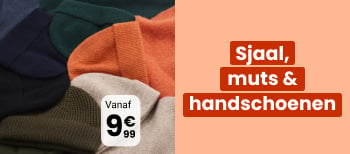 Sjaal, muts & handschoenen vanaf 9€99.