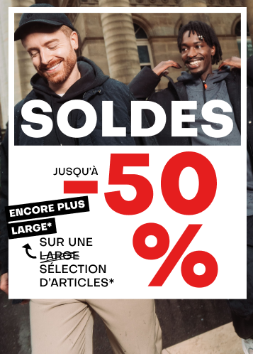 Soldes Jusqu'à -50% sur une large sélection d'articles*