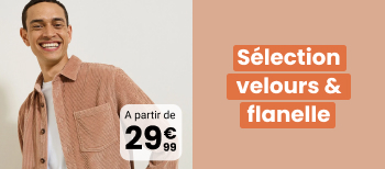 Sélection velours & flanelle à partir de 29€99