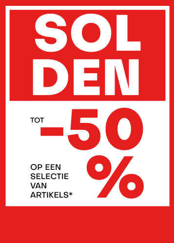 Solden tot -50% op een selectie van artikels*